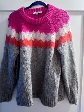 Boden Helena Sweater | Alpaca Blend Colorblock Knit | US